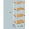 Songmics Lentyna su 4 lentynomis 45 x 31,5 x 111 cm