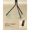 SONGMICS drabužių kabykla, metalinis drabužių stovas, laisvai stovintis drabužių, rankinių, skrybėlių laikiklis, 175 cm aukščio, 16 kabliukų, skirtas prieškambariui, svetainei, miegamajam, juodos spalvos
