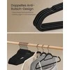 SONGMICS pakabų rinkinys, 50 vnt., 43,5 cm ilgio, juodos spalvos