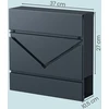 Pašto dėžutė SONGMICS 37 x 10,5 x 37 cm antracitinė