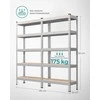 Kodustaar Songmics Stiprios konstrukcijos lentyna su 5 lentynomis 30 x 75 x 150 cm sidabrinė