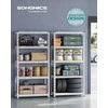 Songmics Plieninė lentyna su reguliuojamomis lentynomis 40x90x180 cm