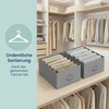 Songmics Spintos organizatorius, 6 vnt. rinkinys, sulankstomi stalčių organizatoriai su 6 skyreliais