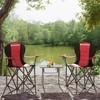 Songmics Campingstuhl raudona