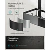 Songmics Trijų lygmenų dušo lentynėlė, kabinama, iš nerūdijančio plieno, juoda