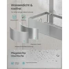 Songmics Trijų lygmenų kabinama dušo lentynėlė iš nerūdijančio plieno, sidabrinė