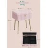 Home Styling Collection Rožinė kosmetinio staliuko kėdė su dėže