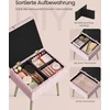 Home Styling Collection Rožinė kosmetinio staliuko kėdė su dėže