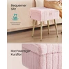 Home Styling Collection Rožinė kosmetinio staliuko kėdė su dėže