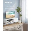 TV staliukas TV spintelė su 1 durimis 40 x 120 x 49 cm balta