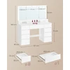 Songmics Kosmetinis staliukas su veidrodžiu 40 x 107 x 144 cm