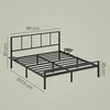 Lova Songmics Lovos rėmas 160 × 200 cm