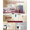 Songmics Elektrinis rašomasis stalas 120 × 60 × (72–120) cm