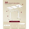 Songmics Reguliuojamo aukščio stalas 120 × 60 × (72–120) cm
