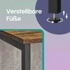 TV staliukas Songmics Vasagle TV spintelė su atvirais skyriais 40 x 120 x 50 cm vintažinė ruda-juoda
