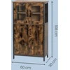 Songmics Virtuvės spintelė VASAGLE su reguliuojamomis lentynomis 60x30x108 cm