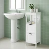 Songmics Vonios spintelė balta MDF 30x89x30 cm
