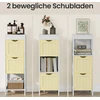 Songmics Vonios spintelė balta MDF 30x89x30 cm