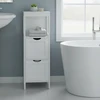Songmics Vonios spintelė balta MDF 30x89x30 cm