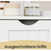 Songmics Vonios spintelė balta MDF 30x89x30 cm