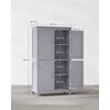 Vasagle Küchenschrank mit 4 Türen und verstellbaren Ablagen