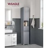 Vasagle Badezimmerschrank 30 x 30 x 170 cm mystisches Grau