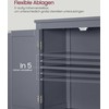 Vasagle Badezimmerschrank mit 4 Türen und verstellbaren Ablagen