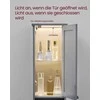 Vasagle Badezimmerschrank mit Beleuchtung taubengrau