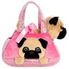 FANCY PALS AURORA Pliušinis mopsas rankinėje, 20 cm