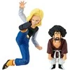 Banpresto Dragon Ball Z Match Makers Android 18 &amp; Mr. Satan set 2 figures 11-8cm