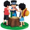 Banpresto One Piece Dramatic Memories Ace &amp; Sabo &amp; Luffy Ichibansho figure 10cm
