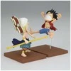 Banpresto One Piece Monkey D Luffy &amp; Enel World Collectable figure 7cm
