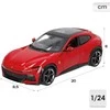 *BBURAGO metal., 1:24, FERRARI R &amp; P, czer.