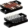 Cayro Square Magnetic Chess Draughts Backgammon
