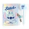 Stitch užrašų knygelė su spyna ir pūkuotu tušinuku