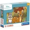 Clementoni CLE Cubi kaladėlės, 12 Disney Classic, 41196