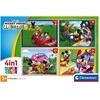 Dėlionė Clementoni CLE puzzle 4w1 SuperKolor MickeyMouse Clubho.21755