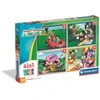 Dėlionė Clementoni CLE puzzle 4w1 SuperKolor MickeyMouse Clubho.21755