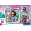 Clementoni Dėlionė 3x48 vnt. - Gabby's Dollhouse