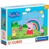 Clementoni CLE Cubi blokeliai 12 Peppa Pig 41195