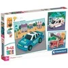 Clementoni Dėlionė 3x48 vnt. - Transporto priemonės