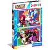 Clementoni Dėlionė 2x60 vnt. - Sonic