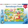 RAVENSBURGER Dėlionė dėlionė Mano dino draugai, 2x12 det., 05246 2