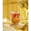 Widdop Co Disney Princess Belle floral decorative glass mug