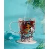 Widdop Co Disney Princess Jasmine floral decorative glass mug