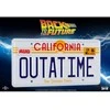 Doctor Collector Back to the Future DeLorean Outatime license plate replica