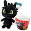 Dreamworks Animation How to Train Your Dragon Toothless Mug + plush toy 18cm