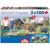 Dėlionė Educa 2x100 dinozaurai – 15620