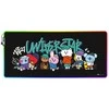 BT21 - žaidimų / stalo kilimėlis XXL su LED apšvietimu (90 x 40 cm)