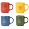 Harry Potter Haris Poteris - Rinkinys keraminiai puodeliai su stovu 300 ml 4 vnt. Hogvartso namai